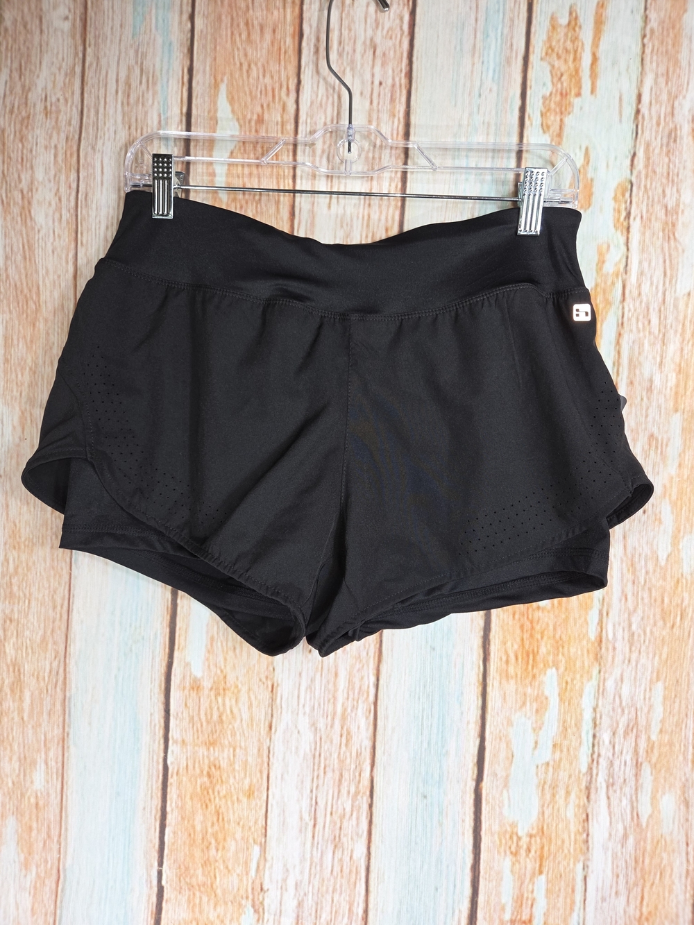 Hind Black Athletic Running Shorts. Reflective. Size M  NWT